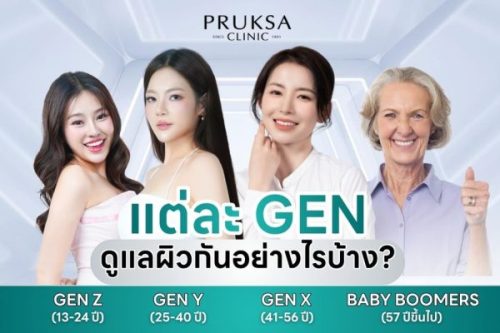 เทคนิคดูแลผิวให้เหมาะกับแต่ละ Gen